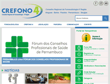 Tablet Screenshot of crefono4.org.br